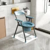Carbon Steel Folding Toilet Chair, Rust-Proof and Easy to Clean, Suitable for Temporary Toilets in Bathrooms and Outdoor Areas, Carbon Steel Adjustable Toilet Chair, Rust-Proof and Easy to Clean, Suitable for Temporary Solutions in Bathrooms and Outdoor Areas