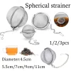 1-5pcs Tea Infuser Stainlesss Steel Mesh Tea Ball Tea Strainers Tea Infuser Strainer Filters for Loose Tea Herbal Spices