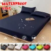 Fitted Bed Sheet Protector Breathable Waterproof Bedspreads Cover Anti-mite Anti-bacterial Mattress Pad Single/Double/King/Queen
