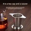 1PCS Reusable Multi-Use Teacup Stainless Steel Strainer, Filter or Infuser